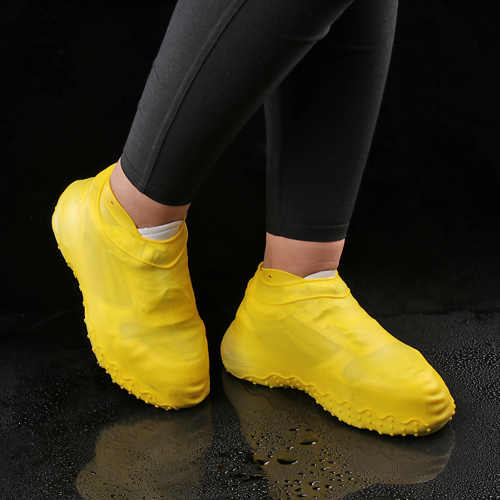 

Silicone Rain Boots Shoes Covers Waterproof Shoe Cover Protectors Non-Slip Unisex Rain Boots Sleeve Overshoes, Blue