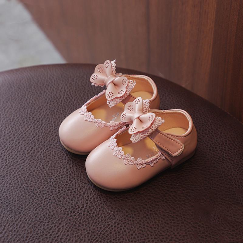 

TELOTUNY baby shoes Toddler Infant Kids Baby Girls BowKnot Princess Shoes lace Soft Sole walker casual 2020apr2, Black