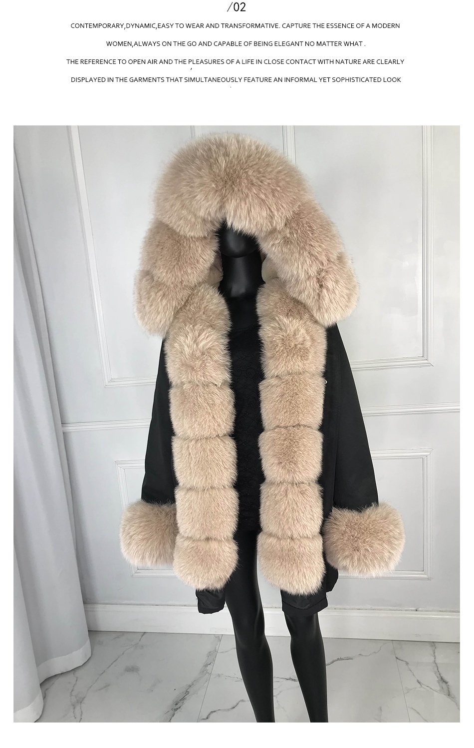 real fur lined parka women's