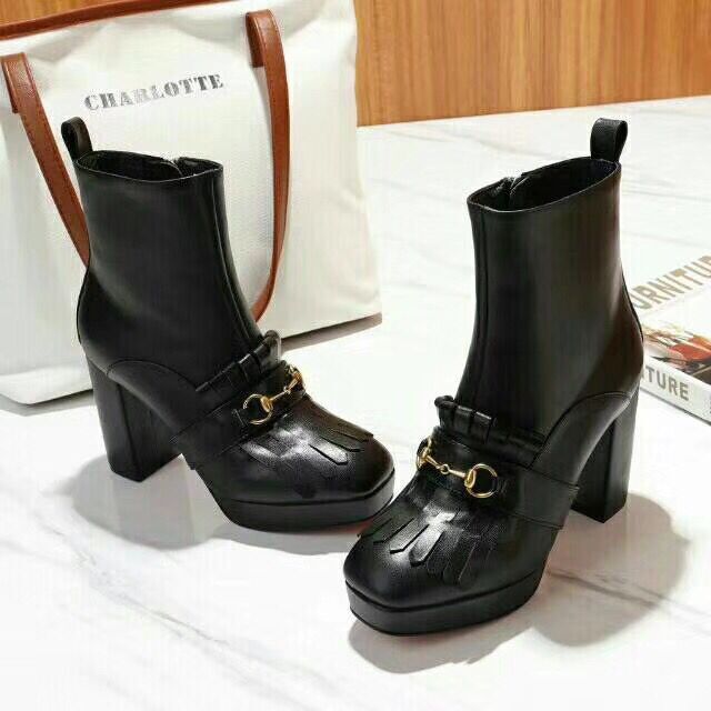 

Y63 latest high quality authentic real leather fashion women's boots sexy high heels fashion party brand banquet casual women's shoes, Style1 heel 9.5cm