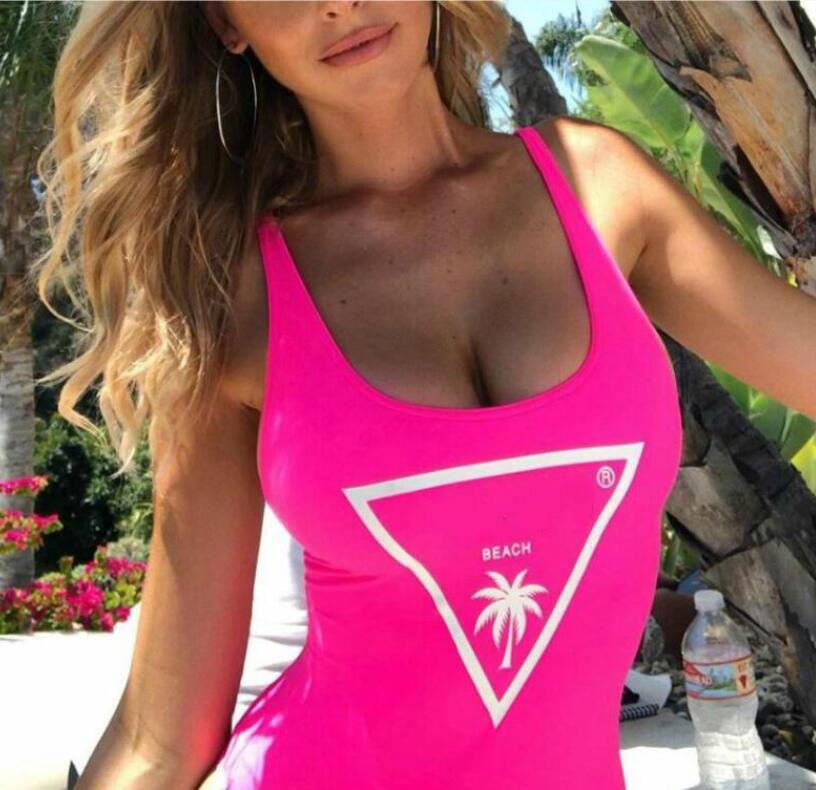Femmes Sexy Maillots de bain avec lettres d'été Bikini Beach Wear monopièce pour les femmes sans dossier de haute qualité en gros Maillot de bain