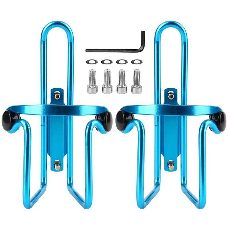 

2pcs Cup Water Bottle Cage Durable Styling Aluminium Alloy Equipment Cycling Lightweight Mountain Bike Drink Holder Road Outdoor