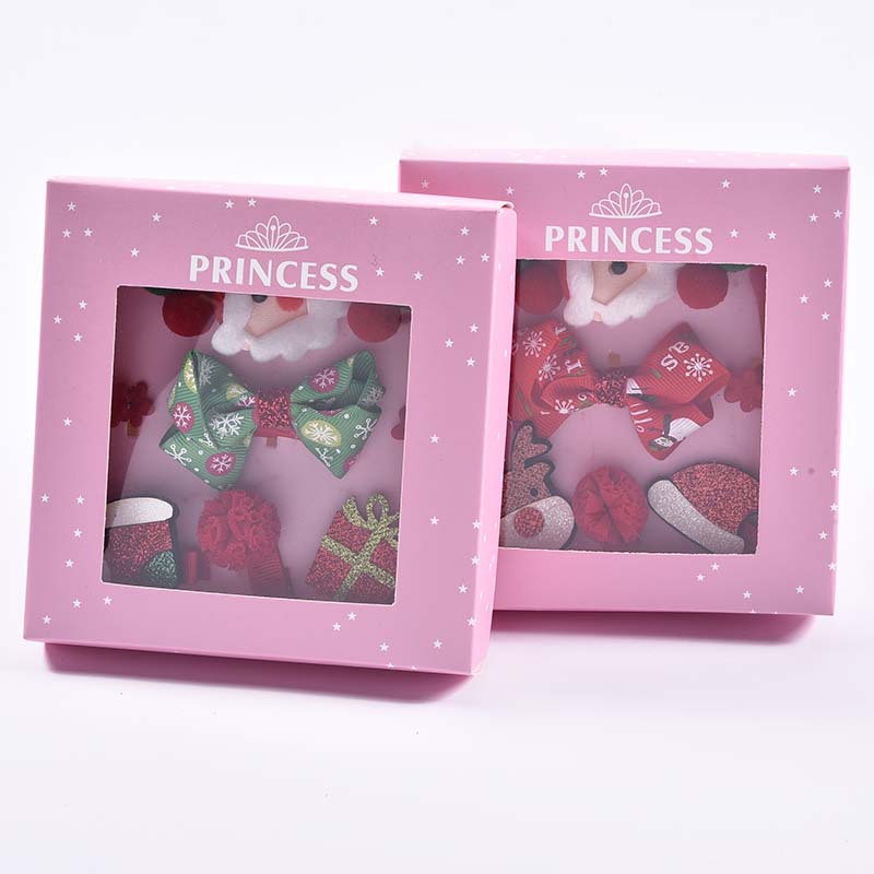 

5/9Pcs Fashion Xmas Hair Bows with Clip Hairpin Headware Christmas Bows Decoration Children Christmas Gifts Girls