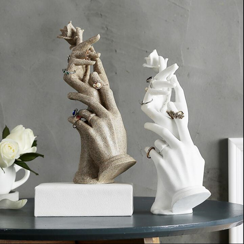 

2sty creative female hand mannequin buddha beads jewelry storage shelves household ornaments necklaces brackets display d228