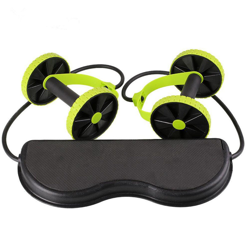 

Ab Roller Wheel With Mat Abdominal Trainer Wheel Roller Arm Legs Abdomen Muscle Exercise Home Gym Work Out Fitness Equipment, Green