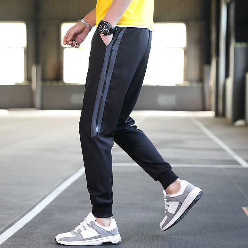 

Black Mens Pants Breathable Sweatpants Male Drawstring Trousers Street Sport Men's Clothing Casual Pencil Pants Homme Summer 4xl