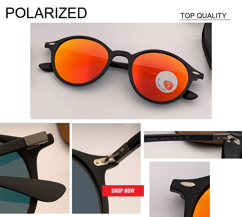 

excellent quality lightweight Polarized Sunglass Men Women Driving Round Frame Sun Glasses 4237 Retro Male Female UV400 lightweight Oculos Gafas De Sol