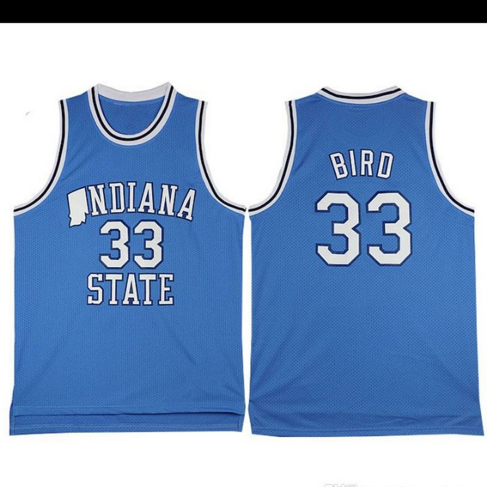 larry bird indiana state jersey replica