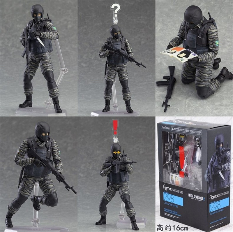 Figma 298 Metal Gear Solid 2 SONS OF LIBERTY SOLDATO Action Figure Nuovo in Scatola