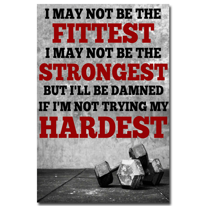 

NICOLESHENTING Bodybuilding Motivational Quotes Art Silk Poster 12x18 24x36inch Fitness Exercise Wall Pictures Gym Room 022