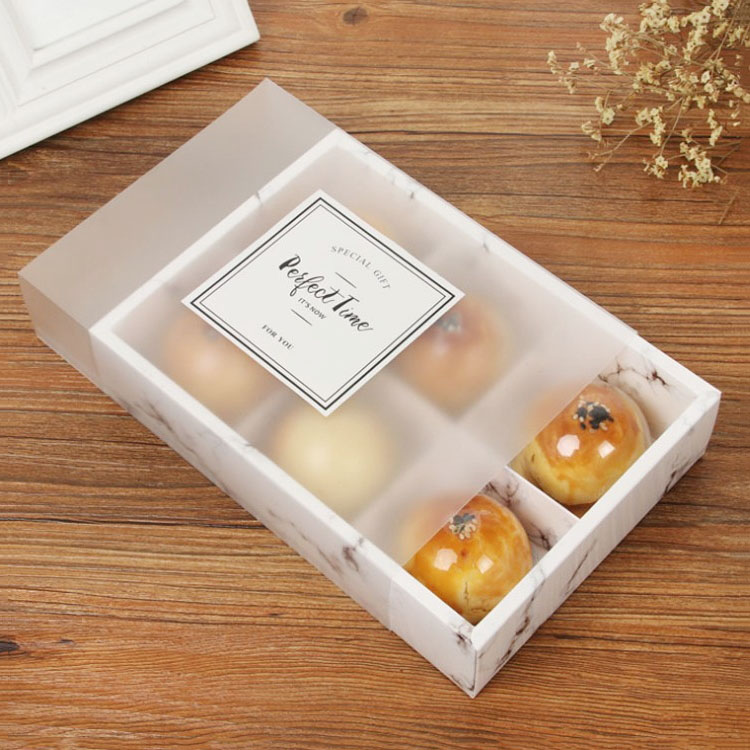 

5 PCS 4/6 Pack Mini Paper Gift Box Transparent Window Candy Cookies Cake Box Wedding Favor Gift Bag Party Decor