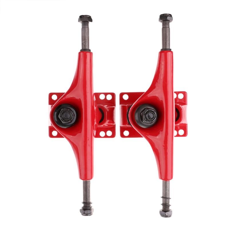 

2Pcs Replacement Truck Aluminum Alloy 5 Inch Skateboard Longboard Trucks, Silver