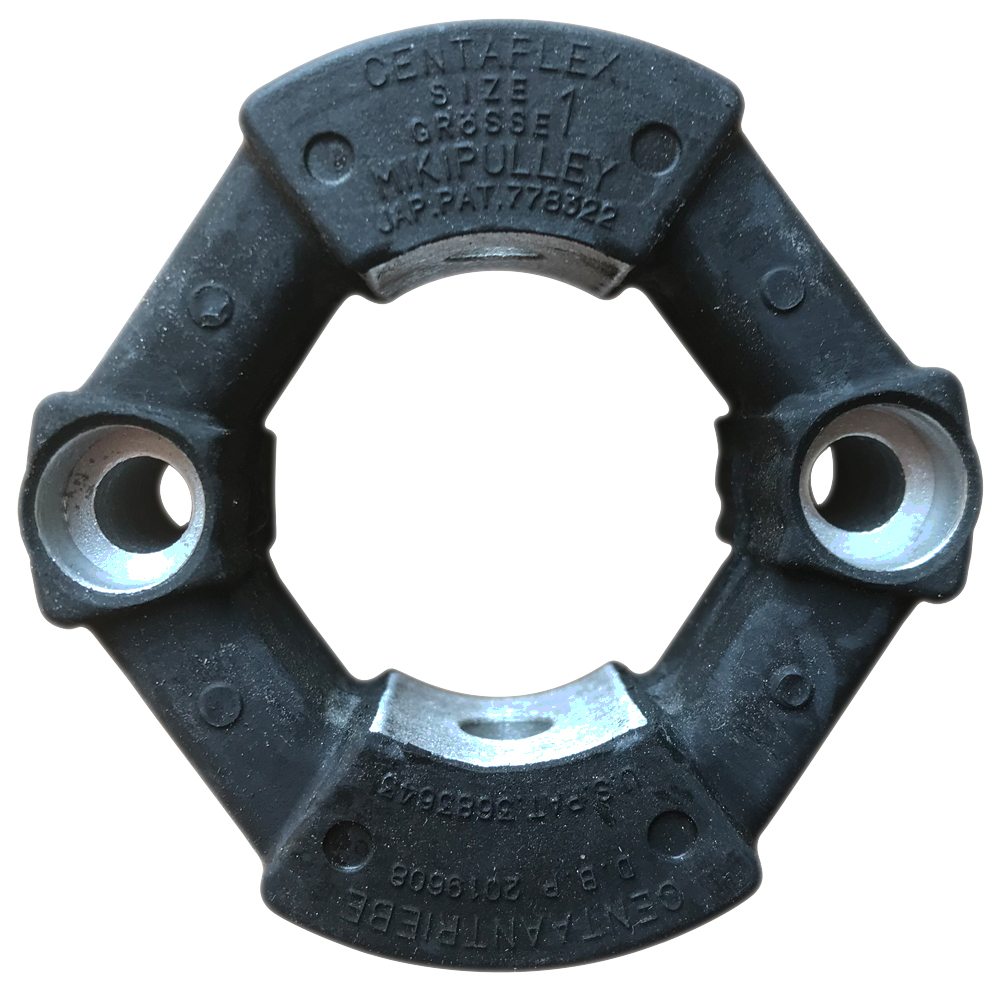 

Centaflex Rubber SIZE 1(GROSSE 1) and Japan mikipulley Coupling(CF-A-001-O0-1360) JAP PAT778322 CENTAANTRIEBE D.B.P. 2019608 US PAT 3683643