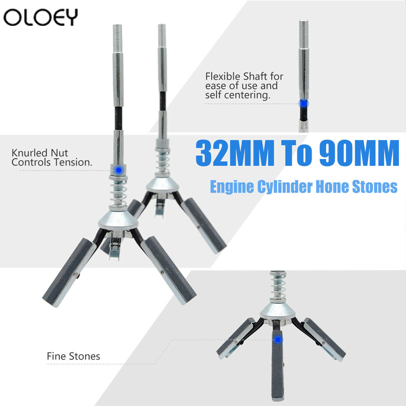 

Control tension Shaft Bore Honing Automobiles Trucks Engine Cylinder Grindstone Shaft Flexible Tools 32mm-90mm Steel Decoration