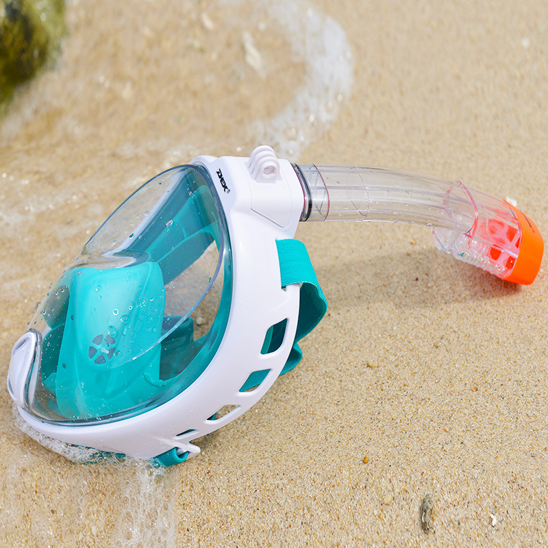 

New Full Face Snorkeling Masks Panoramic View Anti-fog Anti-Leak Swimming Snorkel Scuba Underwater Diving Mask Compatible