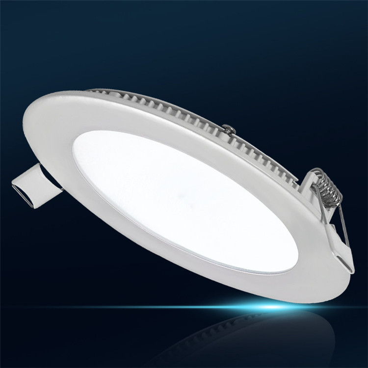 

Ultra Thin Dimmable Led Panel Downlight 6w Round LED Ceiling Recessed Light AC110-220V LED Panel Light