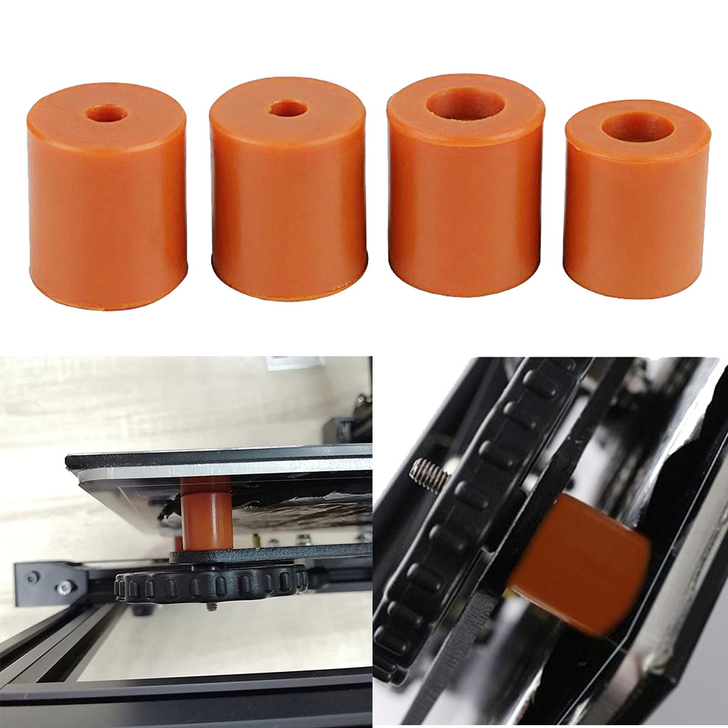 

4pcs silicone heatbed leveling column od 0.63\" insulated