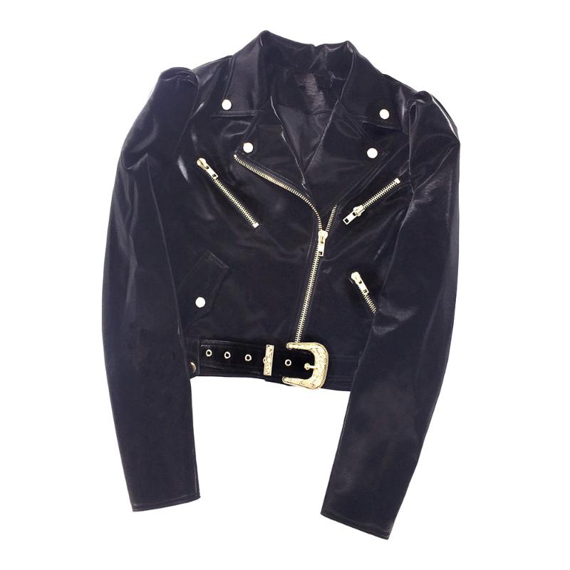 

Brand Women Motorcycle 2020 Winter Jacket Fall Designer Leather Jacket Black