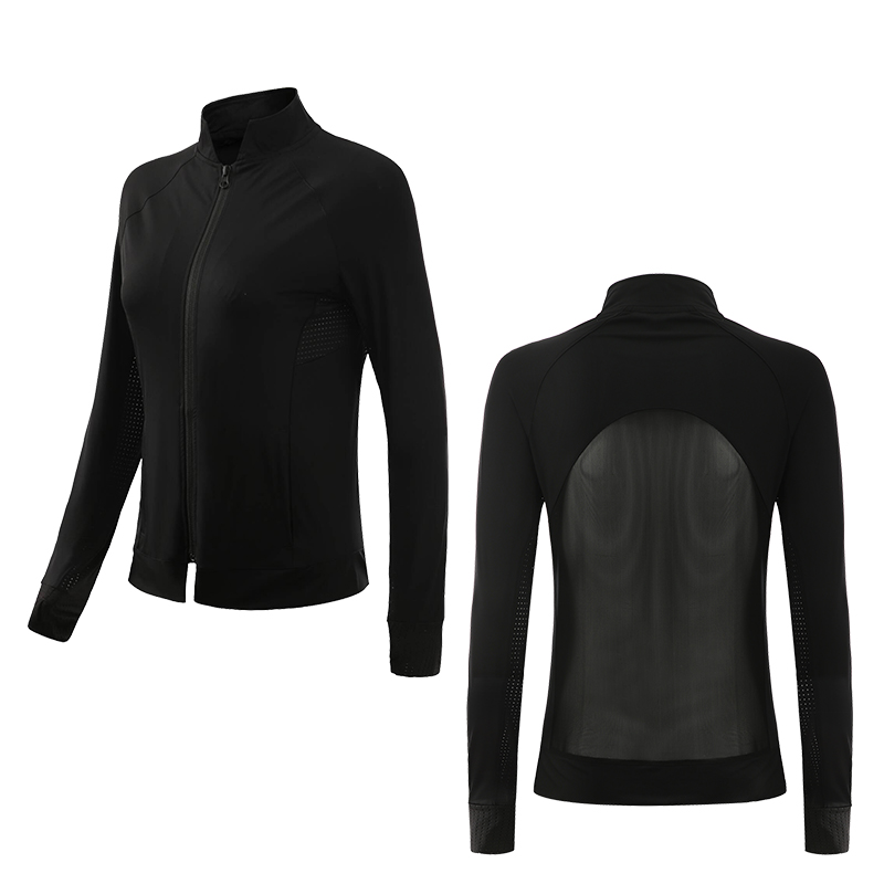 black yoga jacket