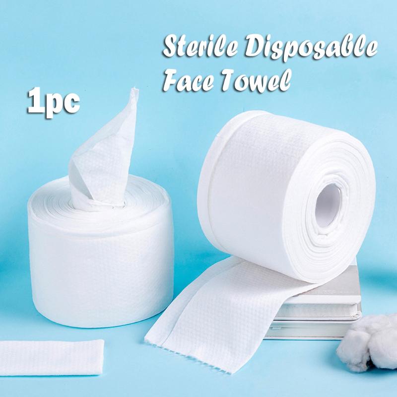 

1 roll of Disposable towel Face Towel 15m Cotton White Makeup Removal Home Travel Portablev 13.5 x 21.5cm GK