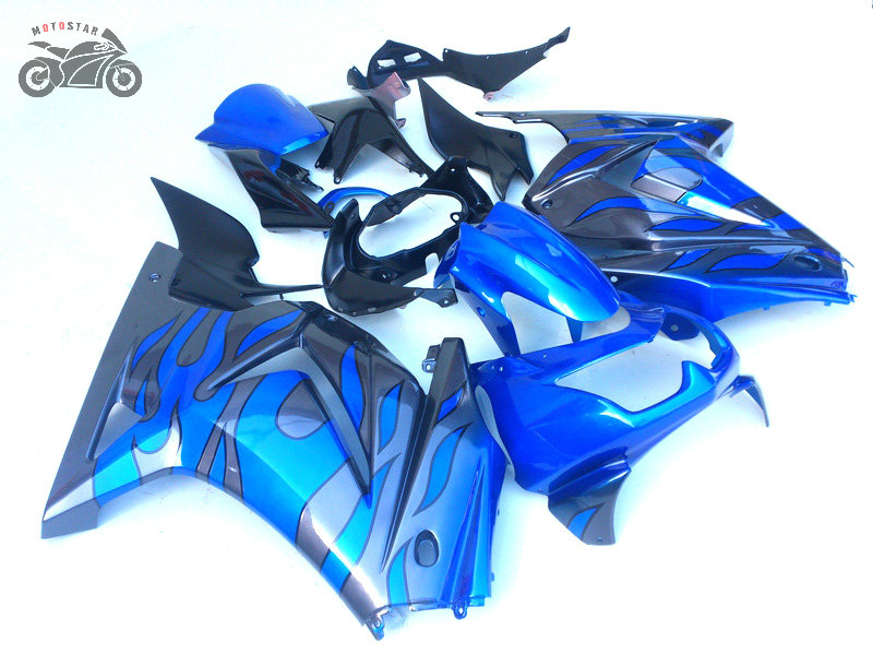 

Road racing fairings kit for Kawasaki Ninja 250R ZX250R ZX 250 2008 2009 2010 2011 2012 EX250 08-12 fairing set XX105, Same as the picture