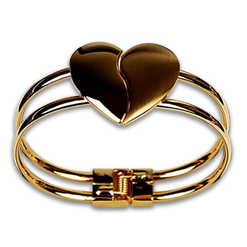 

Heart Decor Dressing Accessory Girls Travel Daily Round Sweet Alloy Gift Party Women Bracelet