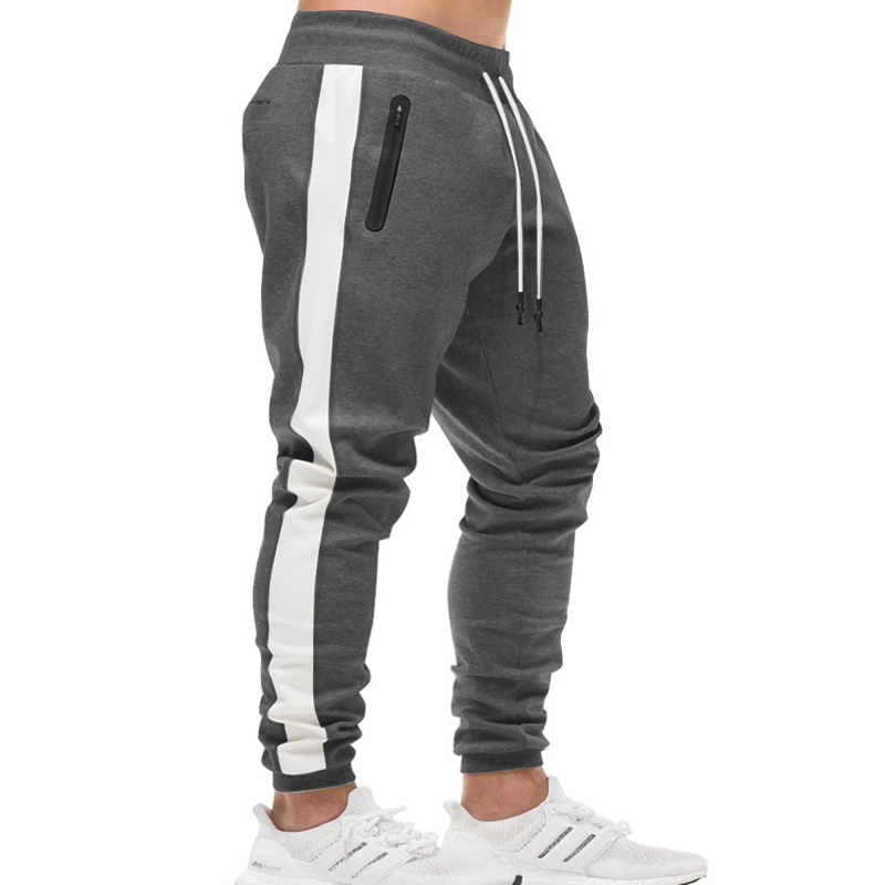 

New Gyms Bodibuilding Joggers Men Pants Fitness Mens Sportswear Man Sweatpants Fitness Slim Fit Male Pants Dropshipping, Black
