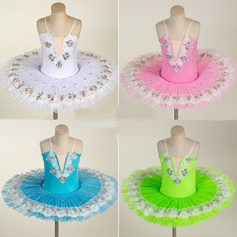 

Children's Day Children's Ballet Skirt Performance Costume Little Swan Dance Skirt Girls Sling Tutu Performance Costume Tu, Red