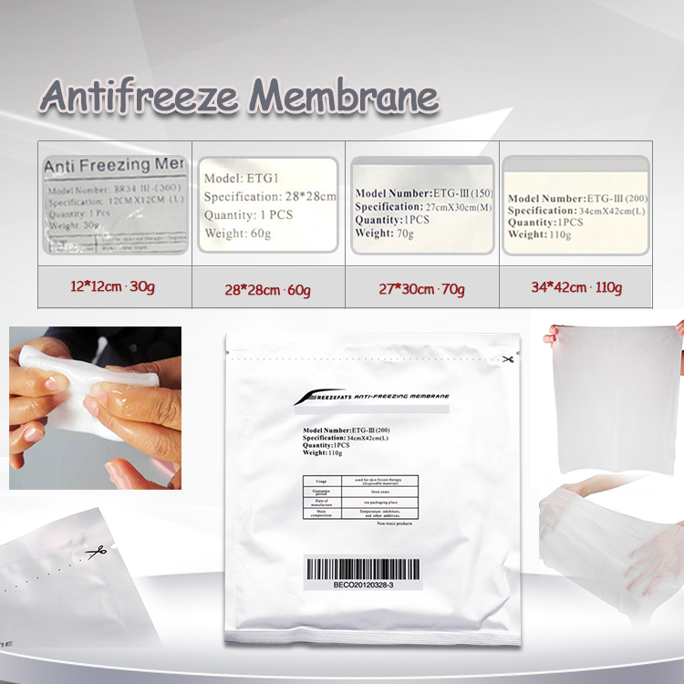 

Cryo Anti Freezing Membranes Cryolipolysis Cooling Gel Pad Anti Freeze Cryotherapy Antifreeze Membrane For Clinical Salon Use