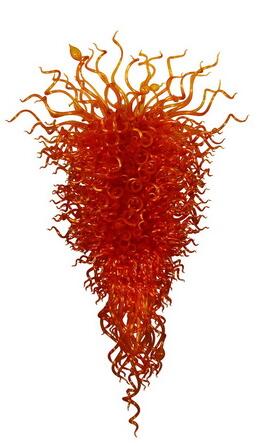 

Lamps Orange Dream Hand Made Chandeliers 100% Mouth Blown Borosilicate Glass Large Modern Crystal Chandelier