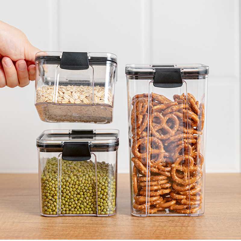 

Set storage container plastic kitchen refrigerator noodle box multi-grain storage transparent sealed containers
