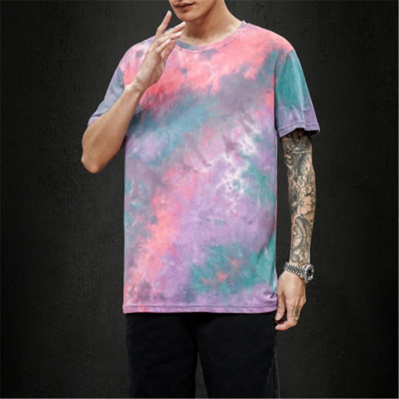 

Half Sleeves Loose Man Tshirt Summer Thin Designer Primer Printing Student Style Short Sleeve Male Fashion Tops Casual Round Neck Clothing