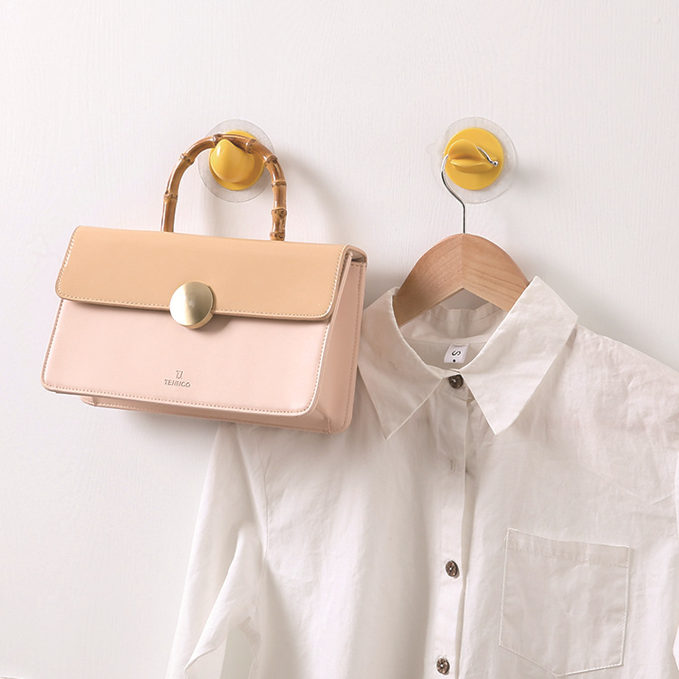 

2PCS ABS Carton Duckbilled Key Holder Wall Free Of Nail Sticky Hook Home Decoration Wall Storage Tool Multifunctional Hook