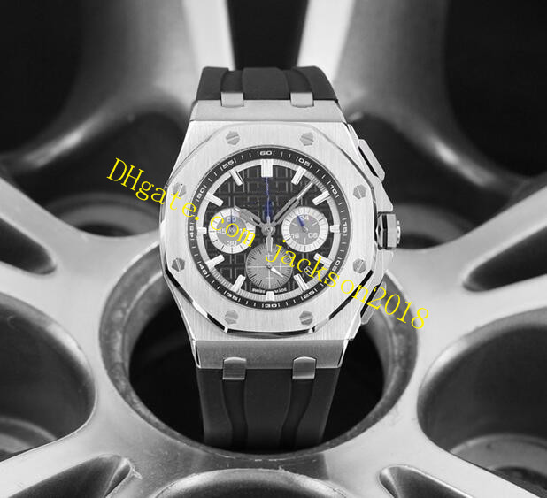 

Free Shipping Luxury 0FFSHORE Chronograph 26480TI.00.A027CA.01 TITANIUM 45MM Quartz Movement Rubber Strap Fashion Men Watches