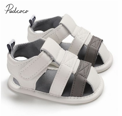

2020 Baby Summer Shoes Newborn Infant Baby Girl Boy Kids Crib Shoes Soft Sole Solid Hook Causal Anti Slip First Walkers -18M, Multi