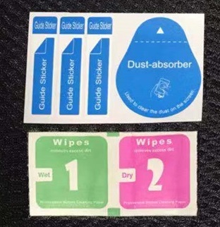 

Dust Absorber + Dry Wet Wipes 2 in 1 Cleaning Cloth Tools For Tempered Glass Screen Protector Alcohol Pad Phone iphone X Samsung S9 Ipad