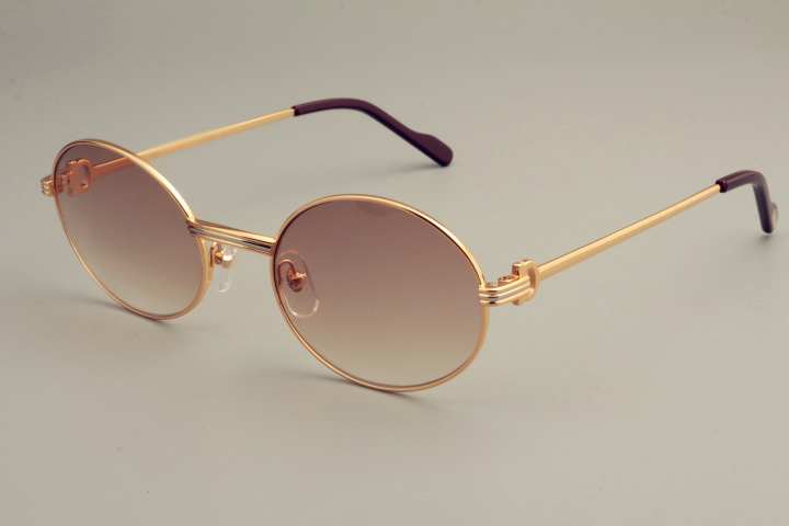 

New Factory Outlet 1188008 Men's ultra light retro round sunglasses, frame size: 55-22-135 mm