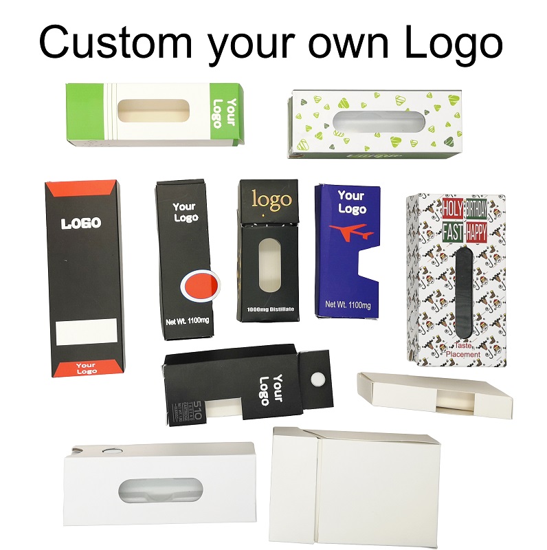 

OEM Box Bag Custom Logo Packaging Design Customized Vape Cartridges Empty Package Boxes Mylar Bags Mangetic Box Paper Box Childproof Packing