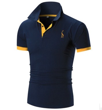 

Men's Polos T-Shirts Top Quality Short Sleeved Summer Cotton Embroidery Luxury T Shirt New Designer Polo Shirt High Street Tee, Black