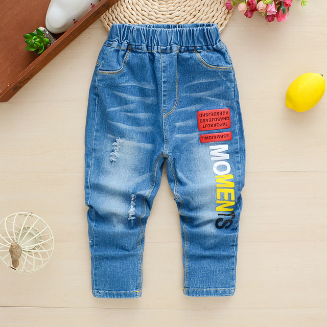 

Boys Jeans new 2020 spring autumn children trousers kids fashion casual denim pants for baby boys pants, Picture color