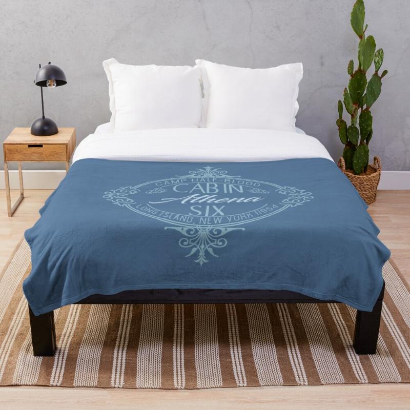 

Athena Cabin 6 Throw Blanket Soft Sherpa Blanket Bed Sheet Single Knee Office Nap