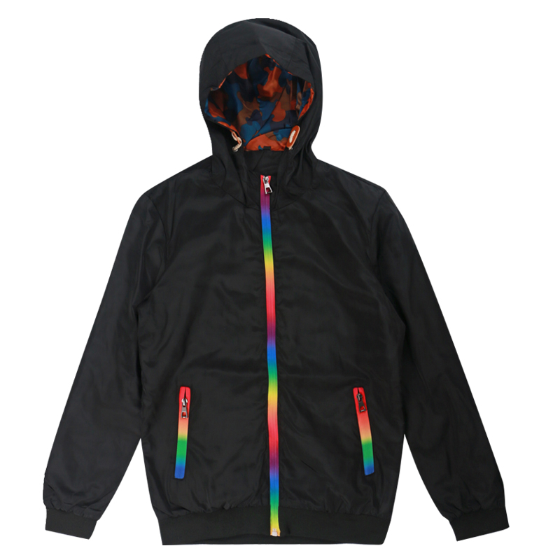 

Woodvoice New Mens Jacket Windbreaker 2020 Spring Autumn Fashion Outwear Jacket Men Hooded Casual Jackets Male Jaqueta Masculina, Black