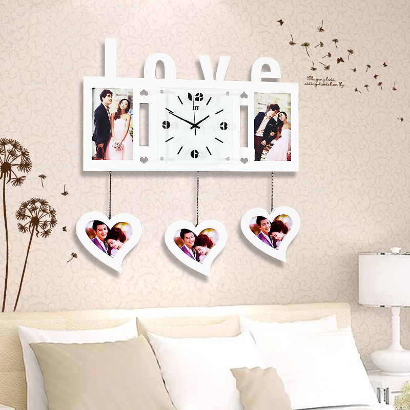 Creativity Photo Frame Wall Clock Drawing Room Decorate Watch Modern Simple Horologe Individuality Clock Bedroom Pocket Watch Sh190924 Very Large Wall