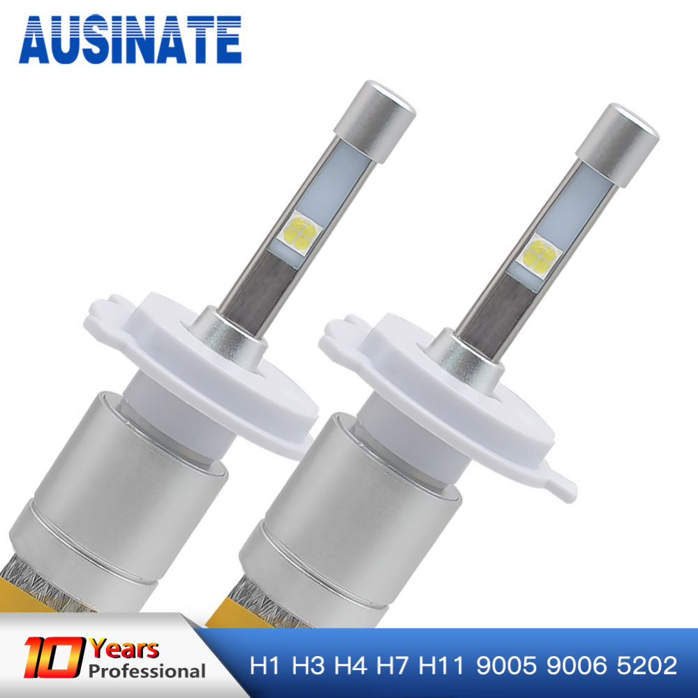 

H7 LED H1 H3 H4 H11 H8 H9 9005/HB3 9006/HB4 5202 80W 9600LM Headlight 6000K Auto Front Bulb Headlamp Fog Lights Car lighting 12V
