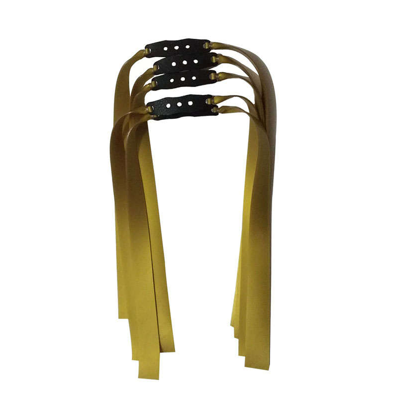 

10pcs/lot 1MM Thickness Slingshot Flat Rubber Band Used for Catching Fishing Gold and Silver Slingshot Latex Rubber band
