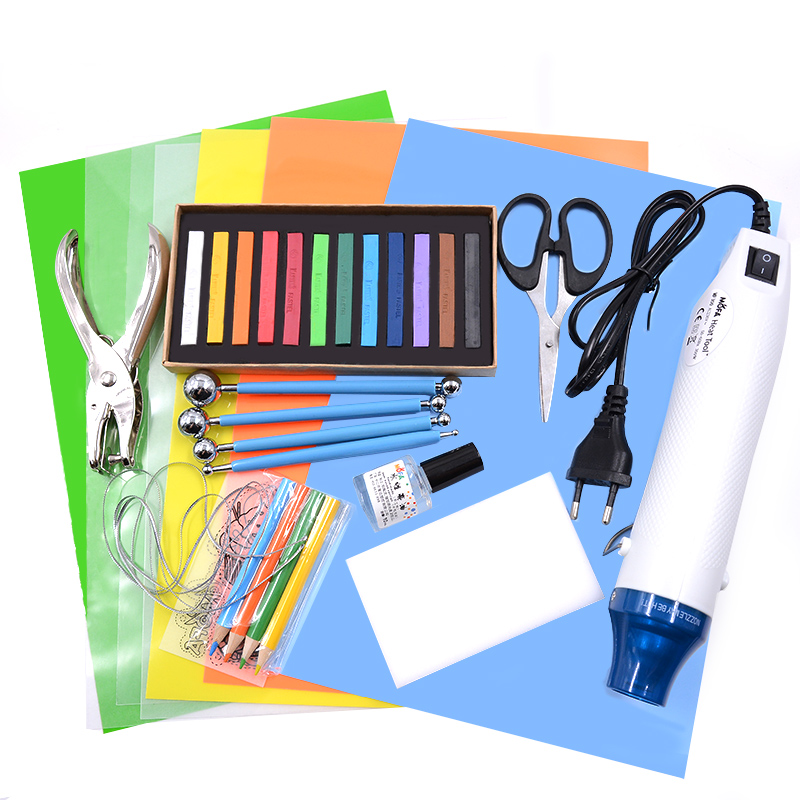 

Hot air gun Heat shrinkable sheet DIY handwork Hairpin flower material