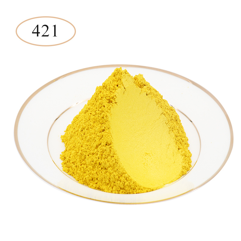 

Type 421 Yellow Mica Powder Pigments For DIY Cosmetic Making Eye shadow Resin Makeup Nail Polish Artist Toiletry Crafts 500g/lot