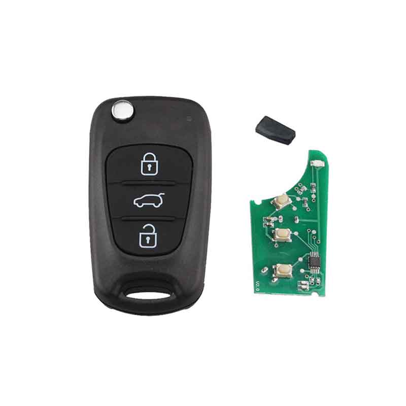 3Buttons 433mhz Folding Remote Key Fob for Kia Rio Ceed Cee'd CeedPro Picanto Sportage 2004-2011 chip ID46 TOY40 Blade-image-456344767