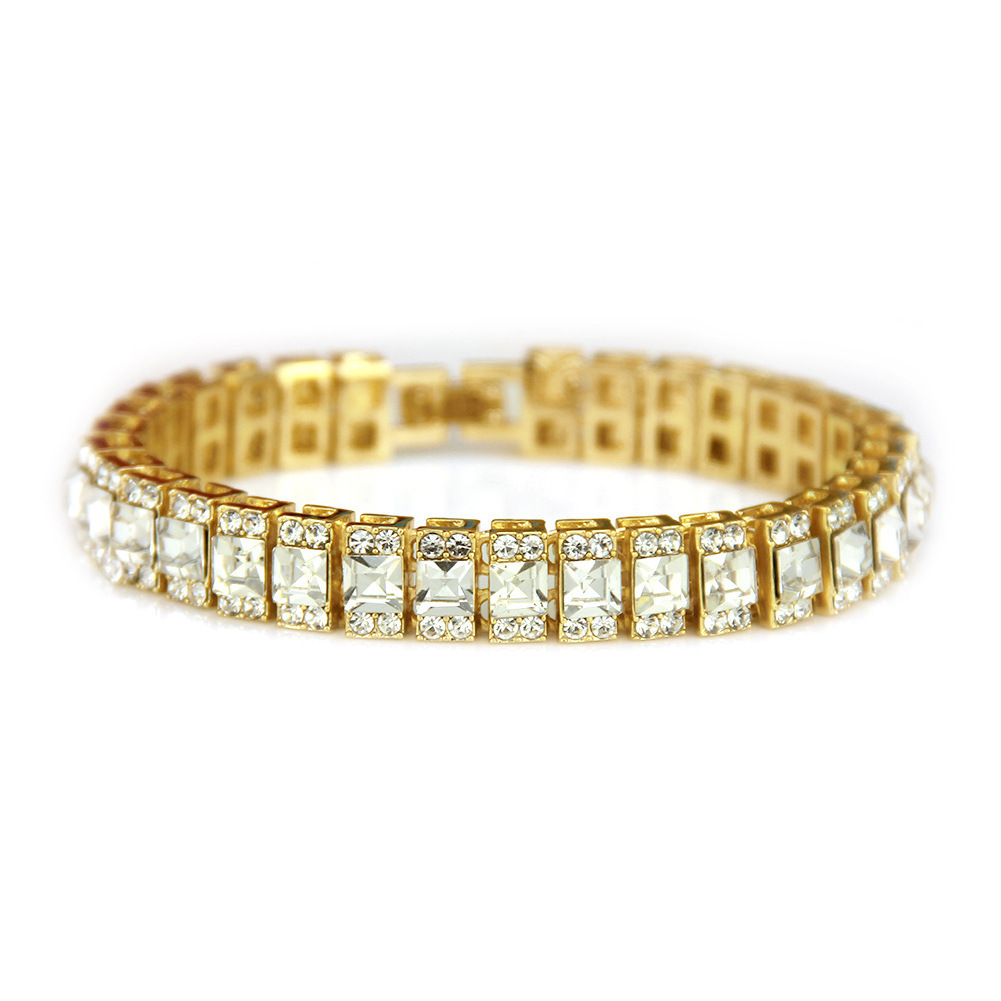 

Bracelet Hip-hop Row Drill Bracelet Ma'am Ornaments