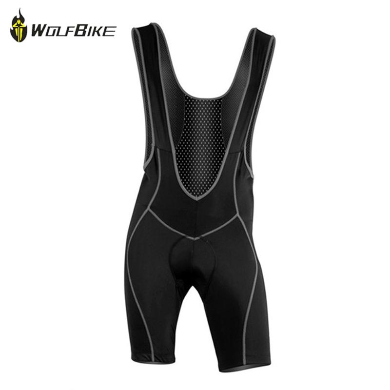 

Special Offer WOLFBIKE Men's Cycling Bib short Pants Bicycle Suspenders Cycle Wear Clothing 3D Coolmax Pad Braces Tights M 3XL